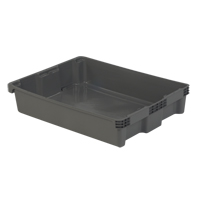 Contenants Stack-N-Nest Polylewton, 6,1" x 29,6" x 22,4", Gris Auto-Cam