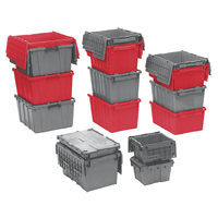 Contenants de distribution Flipak en plastique poly&eacute;thyl&egrave;ne (PE), 19,7" x 11,8" x 7,3", Bleu Auto-Cam