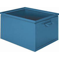 Boîte empilable en acier, 7,5" la x 13" p x 6" h, Bleu CA813 | Auto-Cam
