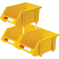 Stack & Hang Bin, 4-13/16" W x 3-3/16" H x 7-1/8" D, Yellow Auto-Cam