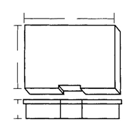 Boîte à compartiments, Plastique, 15-1/2" la x 11-3/4" p, 2-1/2" h, Gris CB498 | Auto-Cam