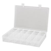 Boîtes &agrave; compartiments compactes en polypropyl&egrave;ne, 13-1/8" la x 9" p x 2-5/16" h, 18 compartiments Auto-Cam