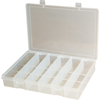 Boîtes &agrave; compartiments compactes en polypropyl&egrave;ne, 11" la x 6-3/4" p x 1-3/4" h, 6 compartiments Auto-Cam