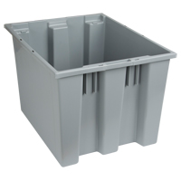 Stack & Nest Totes, 13" x 19.5" x 15.5", Grey Auto-Cam