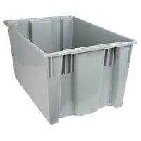 Stack & Nest Totes, 15" x 29.5" x 19.5", Grey Auto-Cam