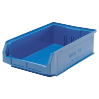 Giant Stacking Containers, 12.375" W x 19.75" D x 5.875" H, Blue Auto-Cam