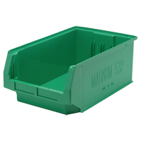 Contenants g&eacute;ants empilables, 12,375" la x 19,75" p x 7,875" h, Vert Auto-Cam
