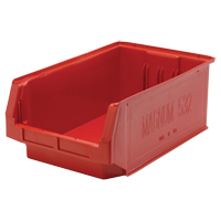 Giant Stacking Containers, 12.375" W x 19.75" D x 7.875" H, Red Auto-Cam