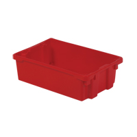 Contenants Stack-N-Nest Polylewton, 6,2" x 20,1" x 13", Rouge Auto-Cam