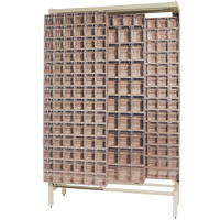 Free-Standing Tip-Out Bins Slider System, 48" W x 18" D x 77" H, 303 Drawers Auto-Cam