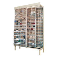 Free-Standing Tip-Out Bins Slider System, 48" W x 18" D x 77" H, 364 Drawers Auto-Cam