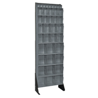 Tip-Out Bins Stand, 23-5/8" W x 8" D x 75" H, 36 Drawers Auto-Cam