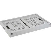 Collapsible Container, 21" L x 14" W x 10.5" H, Grey Auto-Cam