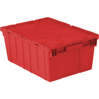 Contenants de distribution Flipak en plastique poly&eacute;thyl&egrave;ne (PE), 21,9" x 15,2" x 9,3", Rouge Auto-Cam