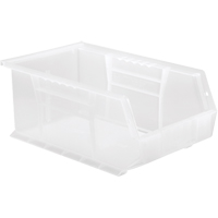 Clear-View Ultra Stack & Hang Bin, 8-1/4" W x 6" H x 13-5/8" D, Clear Auto-Cam