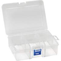 Boîte &agrave; compartiments en plastique, 4,75" la x 6,75" p x 2,25" h, 6 compartiments Auto-Cam