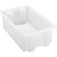 Contenant robuste Stack & Nest, 6" x 11" x 18", Transparent Auto-Cam