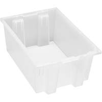 Contenant robuste Stack & Nest, 8" x 13,5" x 19,5", Transparent Auto-Cam