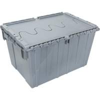 Contenant de distribution en plastique avec dessus basculant, 21,65" x 15,5" x 12,5", Gris Auto-Cam