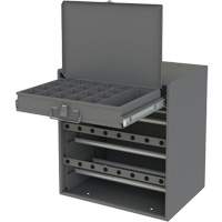 Wire and Terminal Storage Cabinet, Steel, 1 Drawers, 15-9/16" x 11-7/8" x 16-3/8", Grey Auto-Cam