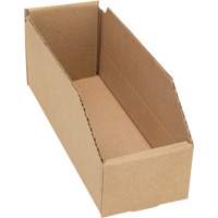 Deep Corrugated Parts Bins, 3-3/4" W x 11-1/4" D x 4-1/2" H, Beige Auto-Cam
