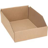 Deep Corrugated Parts Bins, 8-3/4" W x 11-1/4" D x 4-1/2" H, Beige Auto-Cam