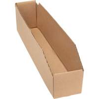 Deep Corrugated Parts Bins, 1-7/8" W x 17-1/8" D x 4-1/2" H, Beige Auto-Cam