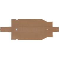Deep Corrugated Parts Bins, 1-7/8" W x 17-1/8" D x 4-1/2" H, Beige Auto-Cam
