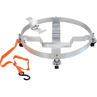 Tilting Drum Dollies, Steel, 1200 lbs. Capacity, 23-1/2" Diameter, Cast Iron Casters Auto-Cam