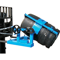 Fork Mounted Drum Lifter, 55 US gal. (45 Imperial Gal.) Drum Size, 1500 lbs./680 kg. Cap. Auto-Cam