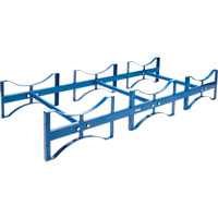 Drum Stacking Rack, 3 Drums, 2400 lbs. Capacity, 71-1/2" W x 30" D x 12-1/2" H Auto-Cam