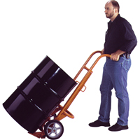Chariots ergonomiques pour baril, Fabriqu&eacute; en Acier, 55 - 85 gal. US (45 - 70 gal. imp.) Auto-Cam