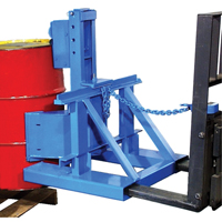 Manipulateur de barils MORSPEED 1500 pour chariot &eacute;l&eacute;vateur, Pour 55 gal. US (45 gal. imp.) Auto-Cam