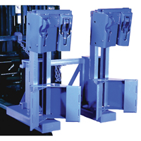 Manipulateur de barils MORSPEED 1500 pour chariot &eacute;l&eacute;vateur, Pour 30 - 85 gal. US (25 - 70 gal. imp.) Auto-Cam