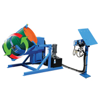 Drum Tumbler Tilt to Load, 55 US gal. (45 Imperial Gal.) Capacity, Variable Speed, 2 HP Auto-Cam