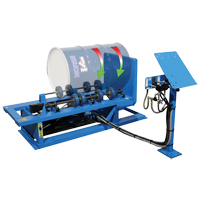 Hydra-Lift Drum Rotator / Roller, 55 US gal. (45 Imperial Gal.) Capacity, Variable Speed, 1 HP Auto-Cam