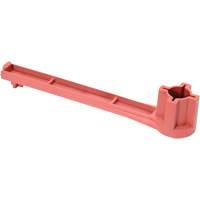 Single Ended Specialty Bung Nut Wrench, 1-1/4" Opening, 8" Handle, Non-Sparking Nylon Auto-Cam