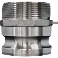 Cam & Groove Coupling, Stainless Steel, Type F, 3/4", Male NPT, 250 PSI Auto-Cam