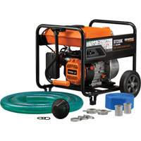 Semi-Trash Water Pump Kit, 158 GPM, 208 cc, 4 Cycle OHV Auto-Cam