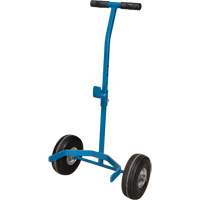 Cylinder Cart, Flat-Free Wheels, 15-1/2" W x 14-1/4" L Base, 600 lbs. Auto-Cam