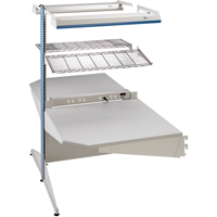 Arlink Preconfigured Workstation, 36" W x 56" D x 84" H, Double Sided Corner Add-On Auto-Cam