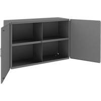Armoire murale, 24" h x 33-13/16" la x 12-3/8" p, 1 tablettes, Acier, Gris Auto-Cam
