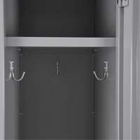 Clean Line Lockers, 3 -tier, Bank of 4, 48" x 18" x 78", Steel, Beige, Rivet (Assembled) Auto-Cam