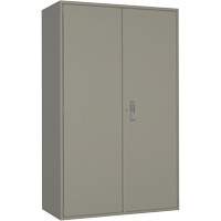 Extra Wide Hi-Boy Storage Cabinet, Steel, 4 Shelves, 72" H x 48" W x 24" D, Grey Auto-Cam