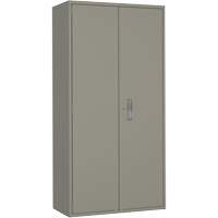 Hi-Boy Storage Cabinet, Steel, 4 Shelves, 72" H x 36" W x 18" D, Grey Auto-Cam