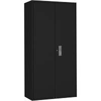 Armoire garde-robe, Acier, 36" la x 18" p x 72" h, Noir Auto-Cam