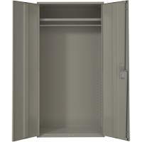 Armoire garde-robe, Acier, 36" la x 18" p x 72" h, Gris Auto-Cam