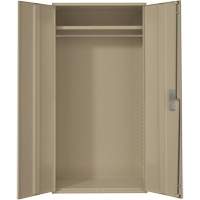 Armoire garde-robe, Acier, 36" la x 18" p x 72" h, Beige Auto-Cam