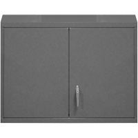 Armoire murale, 27" h x 29-7/8" la x 13-11/16" p, 2 tablettes, Acier, Gris Auto-Cam