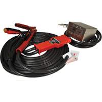 Heavy-Duty Tangle-Free Plug-In Booster Cable, 1 AWG, 800 A, 25' Cable Auto-Cam